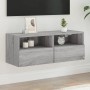 Mueble de pared TV madera de ingeniería Sonoma gris 80x30x30 cm de , Muebles TV - Ref: Foro24-836878, Precio: 49,36 €, Descue...