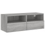 Mueble de pared TV madera de ingeniería Sonoma gris 80x30x30 cm de , Muebles TV - Ref: Foro24-836878, Precio: 49,99 €, Descue...