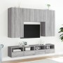 TV wall cabinet engineered wood Sonoma gray 80x30x30 cm by , TV Furniture - Ref: Foro24-836878, Price: 49,36 €, Discount: %