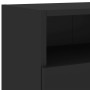 Black engineered wood TV wall cabinet 100x30x30 cm by , TV Furniture - Ref: Foro24-836884, Price: 53,70 €, Discount: %