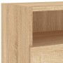 Sonoma oak engineered wood TV wall cabinet 100x30x30 cm by , TV Furniture - Ref: Foro24-836886, Price: 60,58 €, Discount: %