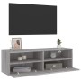 Sonoma engineered wood TV wall cabinet gray 100x30x30 cm by , TV Furniture - Ref: Foro24-836892, Price: 67,18 €, Discount: %