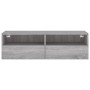 Sonoma engineered wood TV wall cabinet gray 100x30x30 cm by , TV Furniture - Ref: Foro24-836892, Price: 67,18 €, Discount: %