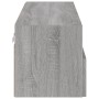 Sonoma engineered wood TV wall cabinet gray 100x30x30 cm by , TV Furniture - Ref: Foro24-836892, Price: 67,18 €, Discount: %