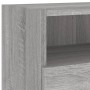 Sonoma engineered wood TV wall cabinet gray 100x30x30 cm by , TV Furniture - Ref: Foro24-836892, Price: 67,18 €, Discount: %