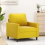 Sillón de terciopelo amarillo 60 cm de , Sofás - Ref: Foro24-359185, Precio: 157,99 €, Descuento: %