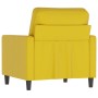 Sillón de terciopelo amarillo 60 cm de , Sofás - Ref: Foro24-359185, Precio: 157,99 €, Descuento: %