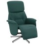 Sillón reclinable con reposapiés tela verde oscuro de , Sillones - Ref: Foro24-356661, Precio: 203,24 €, Descuento: %