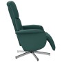 Sillón reclinable con reposapiés tela verde oscuro de , Sillones - Ref: Foro24-356661, Precio: 203,24 €, Descuento: %