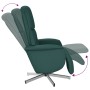 Sillón reclinable con reposapiés tela verde oscuro de , Sillones - Ref: Foro24-356661, Precio: 203,24 €, Descuento: %