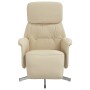 Relaxsessel mit Fußstütze aus cremefarbenem Stoff von , Sessel - Ref: Foro24-356663, Preis: 205,08 €, Rabatt: %