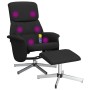 Relax-Massagesessel mit Fußstütze aus schwarzem Stoff von , Sessel - Ref: Foro24-356680, Preis: 147,99 €, Rabatt: %