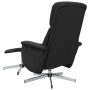 Sillón reclinable de masaje con reposapiés tela negro de , Sillones - Ref: Foro24-356680, Precio: 147,99 €, Descuento: %