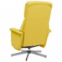 Sillón reclinable de masaje con reposapiés tela amarillo claro de , Sillones - Ref: Foro24-356677, Precio: 193,99 €, Descuent...