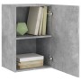 Wall TV cabinets 2 pcs wood gray concrete 40.5x30x60 cm by , TV Furniture - Ref: Foro24-836917, Price: 71,04 €, Discount: %