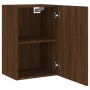 Oak brown engineered wood wall TV cabinet 40.5x30x60 cm by , TV Furniture - Ref: Foro24-836922, Price: 42,14 €, Discount: %