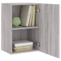 Sonoma gray engineered wood wall TV cabinet 40.5x30x60 cm by , TV Furniture - Ref: Foro24-836920, Price: 47,43 €, Discount: %