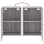 Sonoma gray engineered wood wall TV cabinet 40.5x30x60 cm by , TV Furniture - Ref: Foro24-836920, Price: 47,43 €, Discount: %