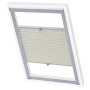 Cream pleated blind CK04 by vidaXL, Blinds and blinds - Ref: Foro24-133537, Price: 23,39 €, Discount: %