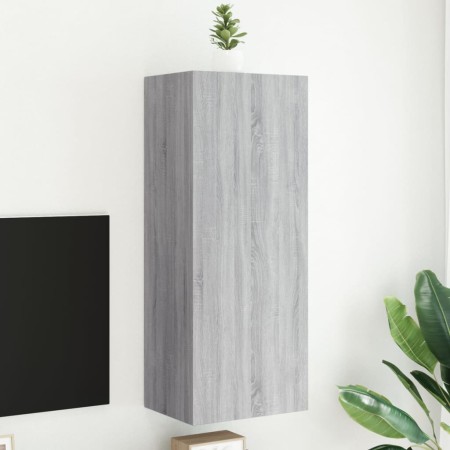 Sonoma gray engineered wood wall TV cabinet 40.5x30x102 cm by , TV Furniture - Ref: Foro24-836936, Price: 65,98 €, Discount: %