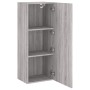 Sonoma gray engineered wood wall TV cabinet 40.5x30x102 cm by , TV Furniture - Ref: Foro24-836936, Price: 65,98 €, Discount: %