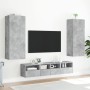 Concrete gray wood wall TV cabinet 40.5x30x102 cm by , TV Furniture - Ref: Foro24-836934, Price: 60,86 €, Discount: %