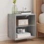 Wall bedside tables with LED lights 2 pcs Sonoma gray by , TV Furniture - Ref: Foro24-837075, Price: 59,48 €, Discount: %