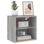 Wall bedside tables with LED lights 2 pcs Sonoma gray by , TV Furniture - Ref: Foro24-837075, Price: 59,48 €, Discount: %