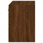 Wall bedside tables with LED lights 2 units brown oak by , TV Furniture - Ref: Foro24-837077, Price: 54,50 €, Discount: %