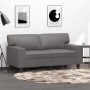 Gray synthetic leather 2-seater sofa 120 cm by , Sofas - Ref: Foro24-359414, Price: 264,53 €, Discount: %