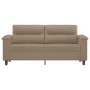 2-Sitzer-Sofa aus cappuccinofarbenem Kunstleder, 140 cm von , Sofas - Ref: Foro24-359587, Preis: 247,93 €, Rabatt: %