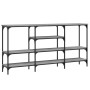 Mesa consola madera de ingeniería gris Sonoma 160x29x80 cm de , Mesas auxiliares - Ref: Foro24-839066, Precio: 81,94 €, Descu...