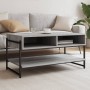 Sonoma gray plywood coffee table 90x50x45 cm by , Coffee table - Ref: Foro24-838971, Price: 47,71 €, Discount: %