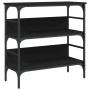 Mesa consola madera de ingeniería negra 75x32x75 cm de , Mesas auxiliares - Ref: Foro24-839053, Precio: 49,33 €, Descuento: %