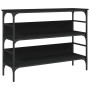 Mesa consola madera de ingeniería negro 100x32x75 cm de , Mesas auxiliares - Ref: Foro24-839058, Precio: 62,27 €, Descuento: %