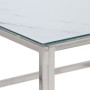 Silver stainless steel and tempered glass coffee table by , Coffee table - Ref: Foro24-349947, Price: 180,05 €, Discount: %