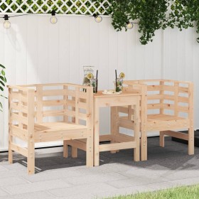 Gartenstühle 2 Stück massives Kiefernholz 61,5x53x71 cm von , Gartenstühle - Ref: Foro24-825128, Preis: 90,99 €, Rabatt: %