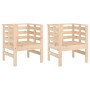 Garden chairs 2 pcs solid pine wood 61.5x53x71 cm by , Garden chairs - Ref: Foro24-825128, Price: 88,75 €, Discount: %