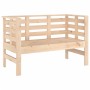 Banco de jardín madera maciza de pino 111,5x53x71 cm de , Bancos de jardín - Ref: Foro24-825135, Precio: 65,99 €, Descuento: %