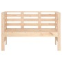 Banco de jardín madera maciza de pino 111,5x53x71 cm de , Bancos de jardín - Ref: Foro24-825135, Precio: 65,99 €, Descuento: %