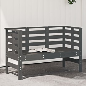 Gartenbank aus massivem, grauem Kiefernholz, 111,5 x 53 x 71 cm von , Gartenbänke - Ref: Foro24-825137, Preis: 105,99 €, Raba...