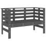 Garden bench solid gray pine wood 111.5x53x71 cm by , garden benches - Ref: Foro24-825137, Price: 102,75 €, Discount: %