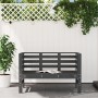 Garden bench solid gray pine wood 111.5x53x71 cm by , garden benches - Ref: Foro24-825137, Price: 102,75 €, Discount: %