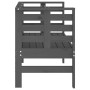 Garden bench solid gray pine wood 111.5x53x71 cm by , garden benches - Ref: Foro24-825137, Price: 102,75 €, Discount: %