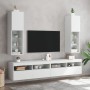 TV-Schränke mit LED-Leuchten 2 Stück weiß 30,5x30x102 cm von , TV-Möbel - Ref: Foro24-837016, Preis: 117,47 €, Rabatt: %