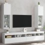 TV-Schränke mit LED-Leuchten 2 Stück weiß 30,5x30x102 cm von , TV-Möbel - Ref: Foro24-837016, Preis: 117,47 €, Rabatt: %