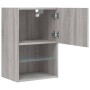 TV cabinets with LED lights 2 pcs Sonoma gray 40.5x30x60 cm by , TV Furniture - Ref: Foro24-837040, Price: 93,01 €, Discount: %