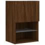 TV cabinets with LED lights 2 pcs oak 40.5x30x60 cm by , TV Furniture - Ref: Foro24-837042, Price: 84,99 €, Discount: %