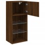 TV cabinets with LED lights 2 pcs oak brown 40.5x30x90 cm by , TV Furniture - Ref: Foro24-837056, Price: 98,36 €, Discount: %