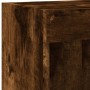 TV cabinets with LED lights 2 pcs smoked oak 100x30x30 cm by , TV Furniture - Ref: Foro24-837164, Price: 82,43 €, Discount: %